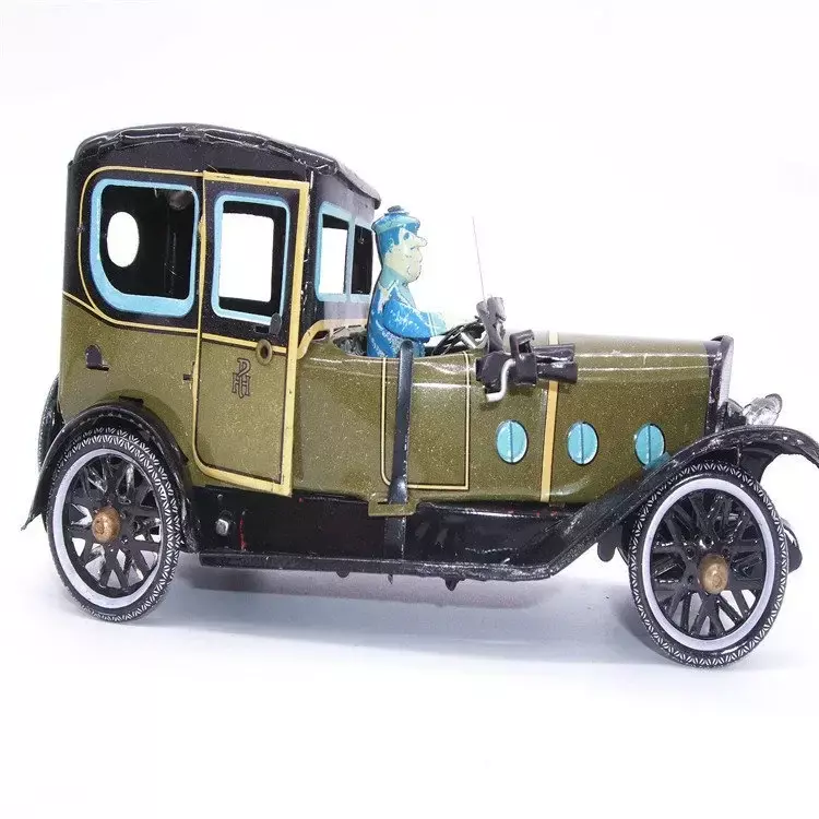 خمر لعبة معدنية للأطفال والكبار ، سيارة خمر ، مع قفل الميكانيكية ، نموذج الإسبانية ، هدية للأطفال والكبار