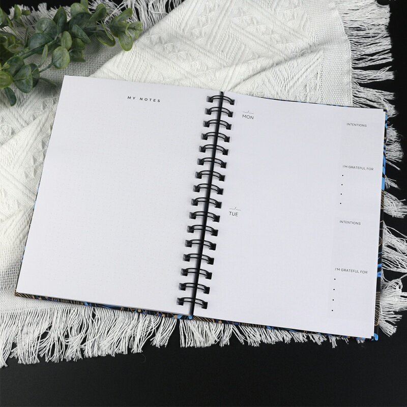 دفتر بغلاف زهور مع شعار مخصص ، دفتر طباعة ، جودة عالية ، مخصص