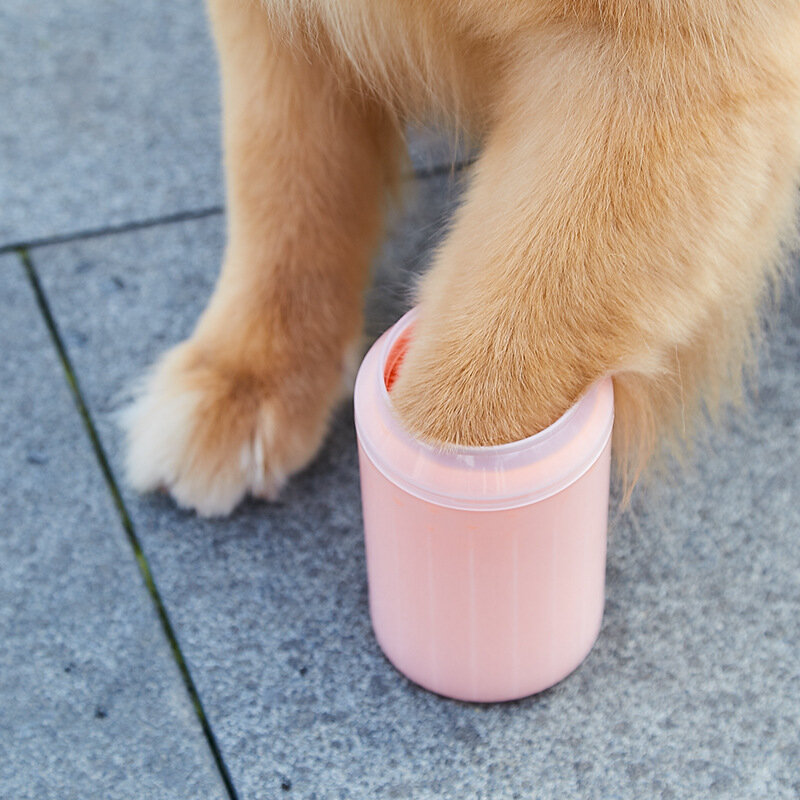 الكلب باو الأنظف كأس لينة سيليكون تنظيف القدم فرشاة المحمولة الكلاب الأليفة منشفة القدم غسالة القدم وعاء تنظيف اكسسوارات الكلب