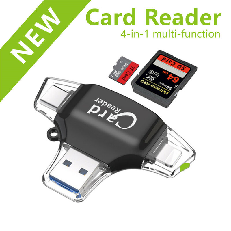 قارئ بطاقات الذاكرة الرقمية المؤمنة ميموري SD مايكرو محول بطاقة sd نوع C OTG ذاكرة Cardreader ل conttador آيفون سامسونج ماك بوك