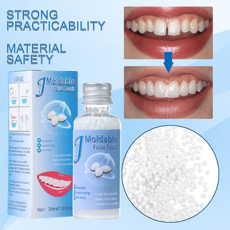30 مللي الراتنج الطبيعي إصلاح الأسنان حبيبات المؤقتة ملء الفجوة الأسنان إصلاح كسر الأسنان أسنان لاصقة Falseteeth الصلبة الغراء