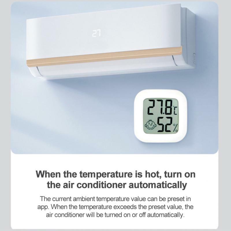 Tenky تويا زيجبي مستشعر درجة الحرارة والرطوبة مع شاشة LCD غرفة داخلية T & H متر الاستشعار العمل مع أليكسا/جوجل مساعد