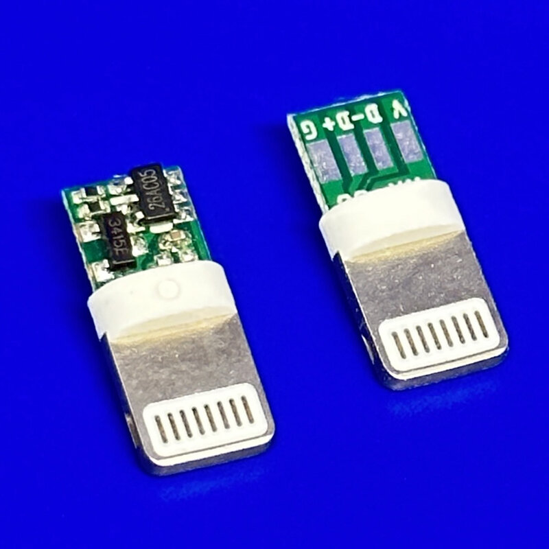 5 مجموعات USB آيفون ذكر التوصيل مع رقاقة مجلس موصل لحام 2.6/3.0 مللي متر البيانات وتغ خط واجهة لتقوم بها بنفسك كابل البيانات محول أجزاء