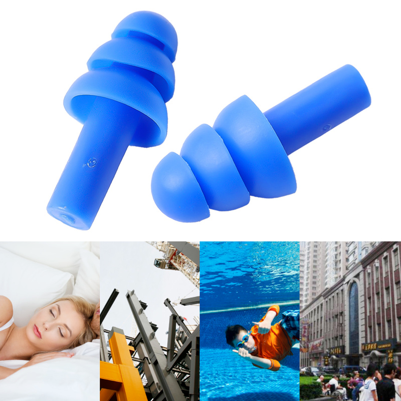 سدادات أذن من السيليكون الطري للسباحة ، قابلة لإعادة الاستخدام للحد من الضوضاء ، سدادات للنوم ، حماية السمع ، مقاومة للماء ، 2: 4: 4: 10