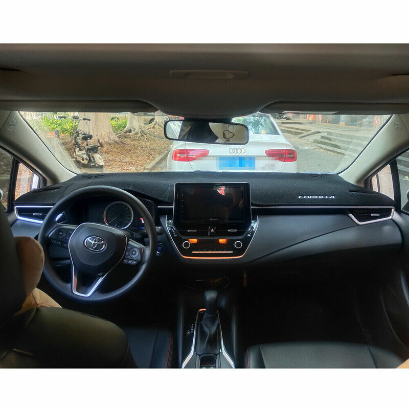 لوحة سيارة داش حصيرة عدم الانزلاق غطاء للشمس الوسادة لتويوتا كورولا 2019-2021