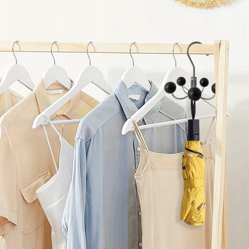 شماعات الملابس 360 درجة الدورية خزانة دوامة الملابس التعادل الرف مع الدورية هوك حزام شماعات الزخرفية للعلاقات والأوشحة