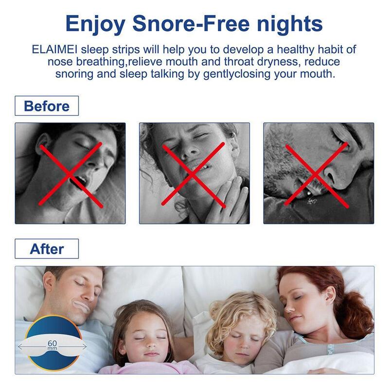 90 قطعة شريط الفم النوم الشريط لمكافحة الشخير الفم التنفس الشريط لتحسين النوم الفم ملصقات ل الشخير الشفاه التصحيح