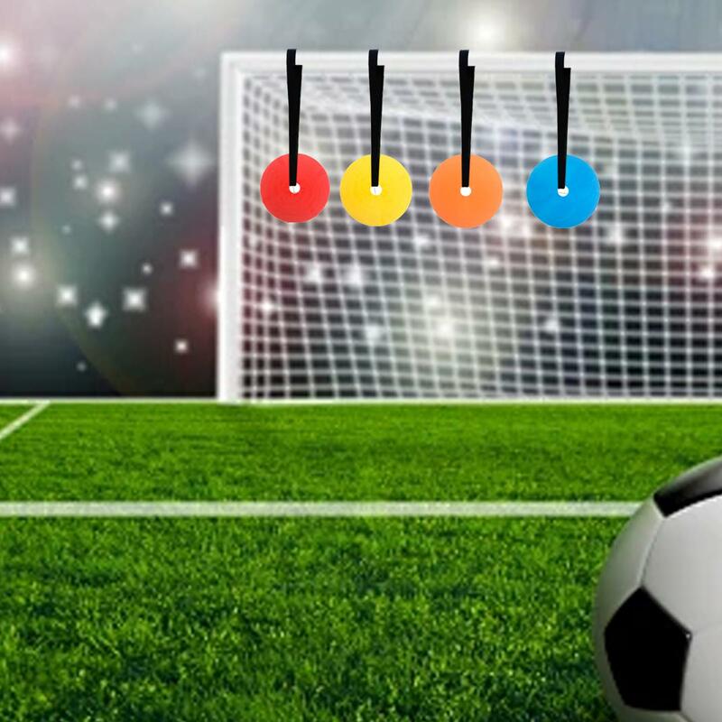 أقراص هدف كرة القدم مع أحزمة قابلة للتعديل ، أهداف رشاقة تفاعلية ، 4