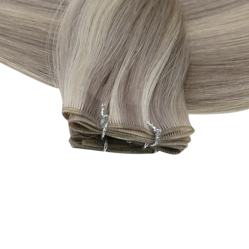 Moresoo-شعر مستقيم كامل البشرة ، وصلات خصلات عبقرية عذراء ، شعر بشري طبيعي حقيقي ، 25 جم ، 50 جم ، 16-24 بوصة