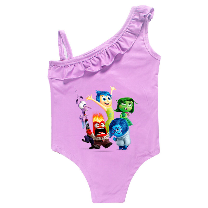 قطعة واحدة ملابس السباحة للفتاة الصغيرة من عمر 2 إلى 9 سنوات ، ملابس السباحة ، للأطفال