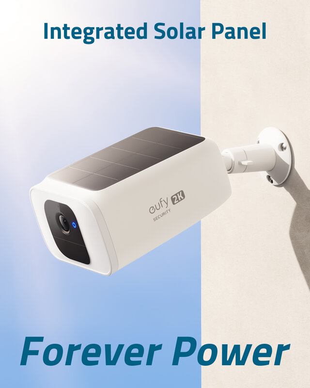 Eufy الأمن SoloCam S40 حماية البطارية الشمسية حماية لاسلكية في الهواء الطلق المتكاملة للطاقة الشمسية لوحة الأضواء كاميرا 2K واي فاي