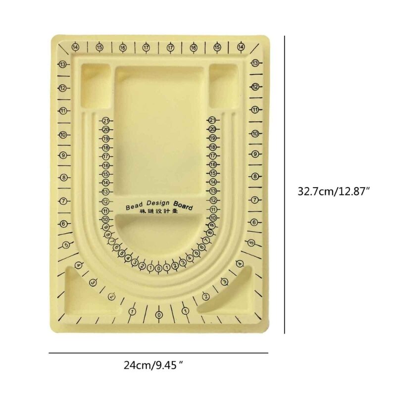 حبة مجلس صنع المجوهرات صينية قياس حجم لوحة أداة للحرف اليدوية الملحقات 97QE