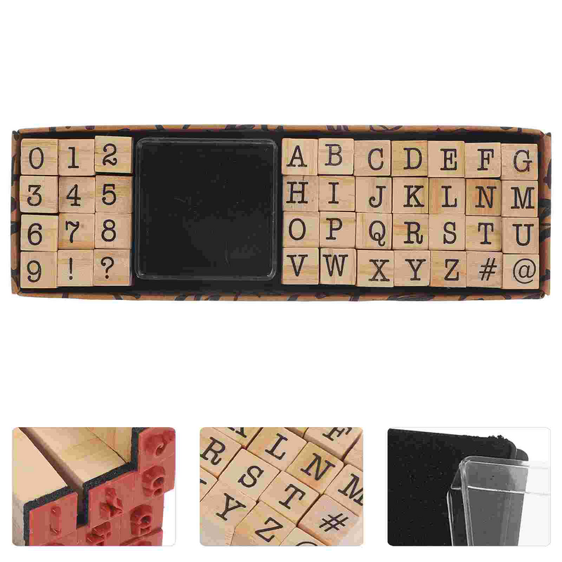 طوابع حروف أبجدية رقمية للحروف الطينية والحرف الأبجدية والآلة الكاتبة والحرف اليدوية