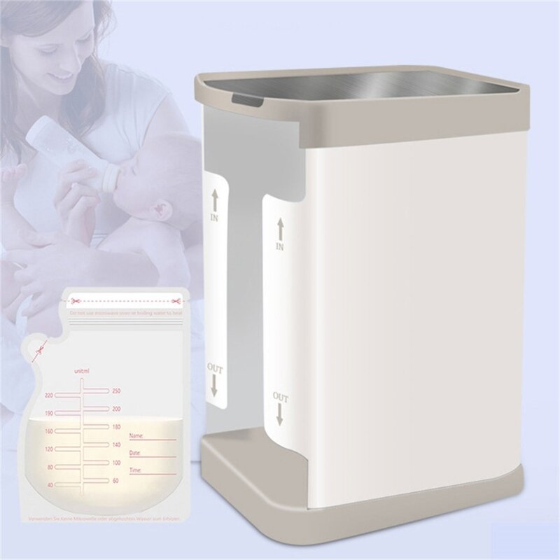 صندوق تجميد لتخزين حليب الثدي 2 في 1، منظم حقيبة تخزين حليب الثدي القابل لإعادة الاستخدام