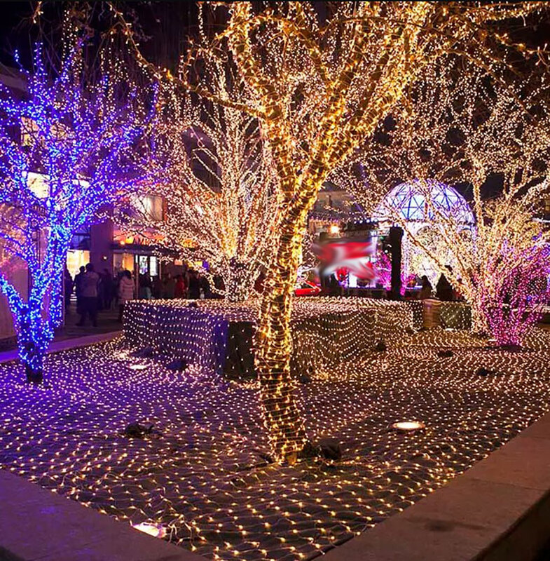 200 متر أضواء سلسلة led مقاوم للماء ، 200 متر ، كامل من النجوم ، عيد الميلاد ، الزفاف ، السنة الجديدة ، الإضاءة في الهواء الطلق ، الهندسة ، الديكور