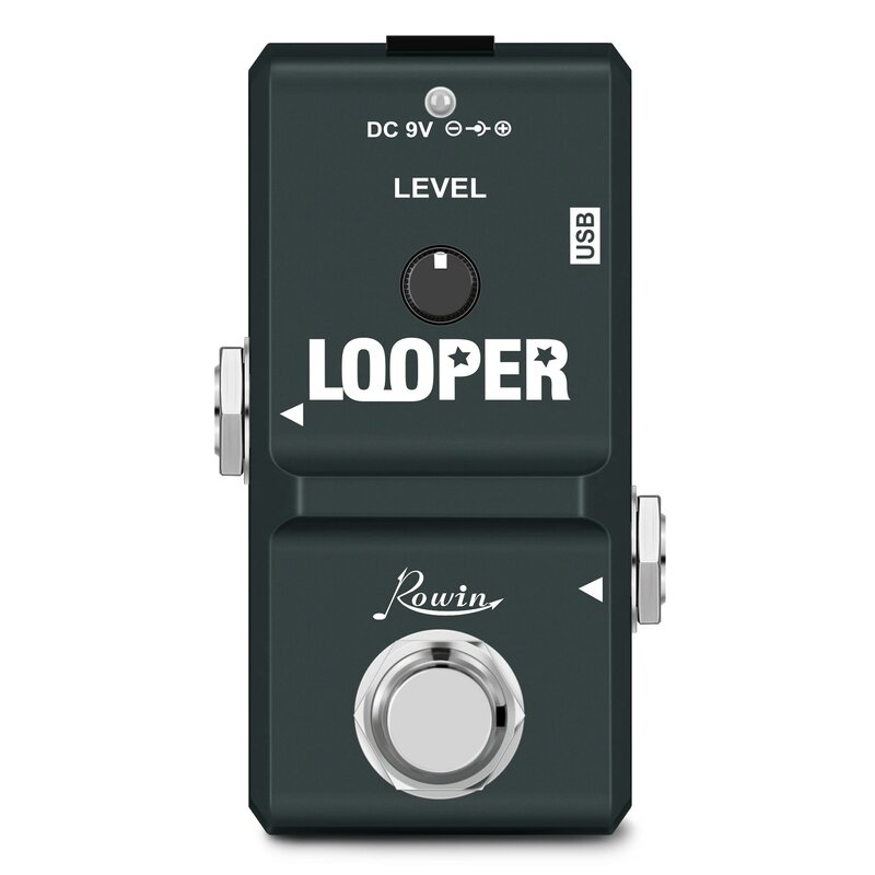 Rowin LN-332 48K Looper تأثير الغيتار الكهربائي حلقة دواسة 10 دقائق من Looping غير محدود Overdubs USB ميناء صحيح الالتفافية