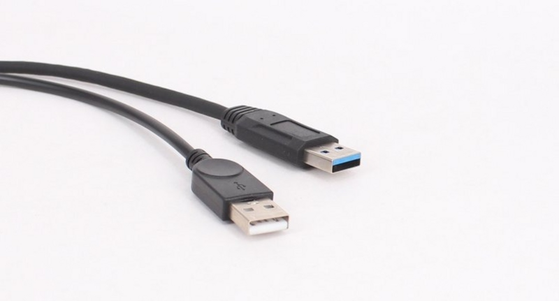 1 قطعة أسود USB 3.0 أنثى إلى المزدوج USB ذكر مع بيانات الطاقة الإضافية Y تمديد كابل ل 2.5 "المحمول القرص الصلب
