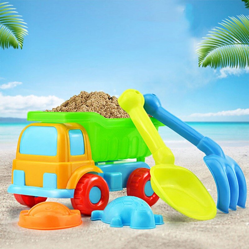 مجموعة ألعاب الشاطئ الرمال الحسية دلو لعب الاطفال لعب المياه سيارة لعب الأطفال الوالدين والأطفال التفاعلية السفر شاطئ اللعب مجموعة