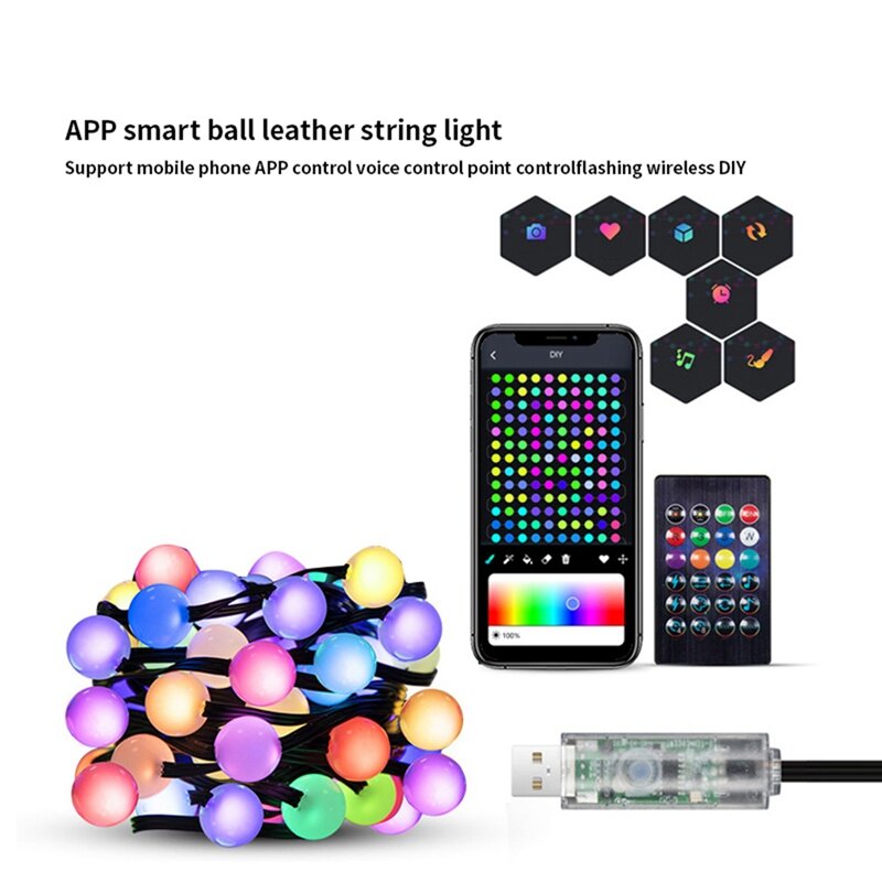 مصباح LED ذكي RGB ، ديكور خارجي ، ديكور منزلي سهل الاستخدام ، مصباح ليلي مقاوم للماء ، ضوء تخييم