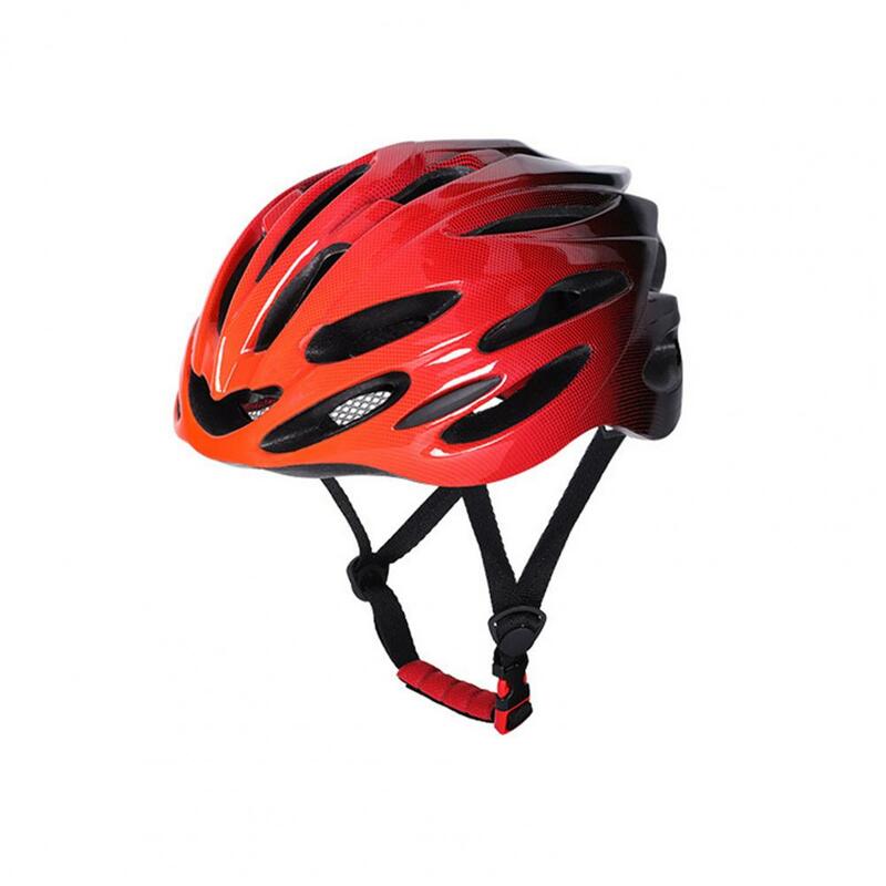 Bike Helmet Ultralight Integrated Molding Gradient Color Adjustable Shockproof Safety Cap for Riding