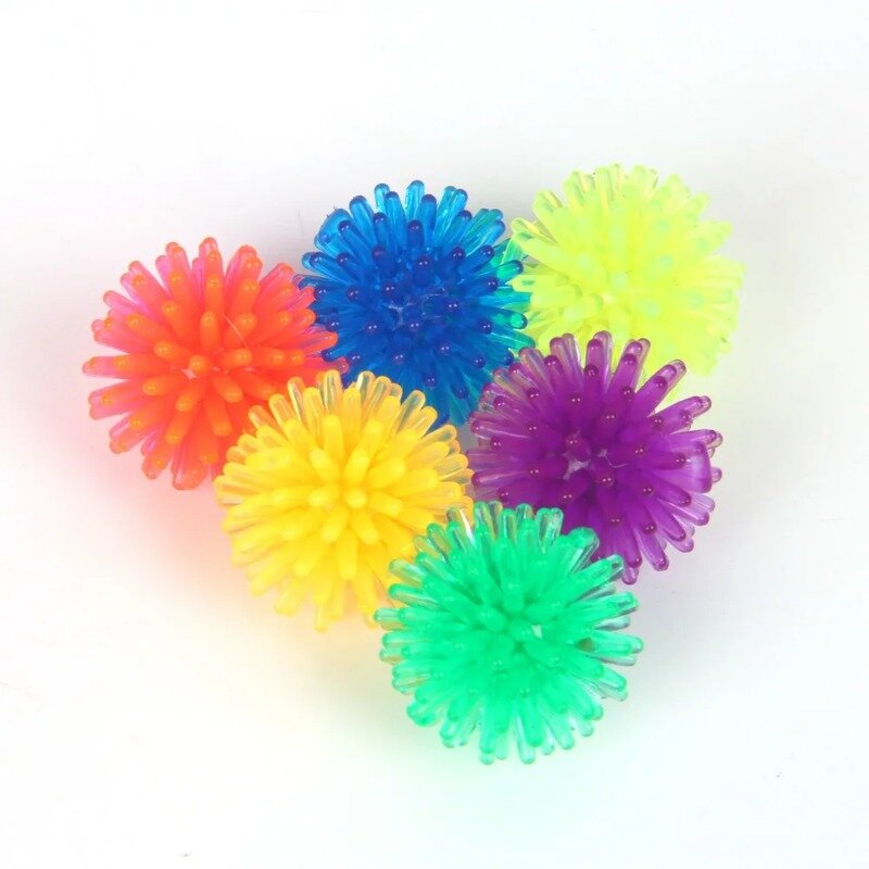 6 قطعة شائك الكرة تململ لعبة صغيرة الحجم للأطفال الأطفال التوحد الحسية ADHD القلق الإغاثة Juguete Antiestres ممارسة قبضة الكرة