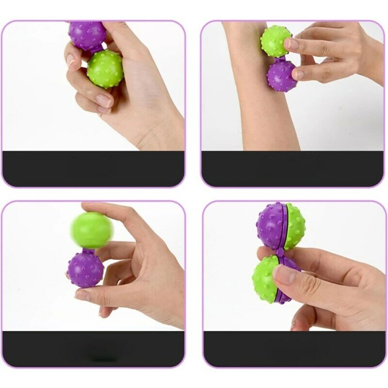 لطيف الجاذبية تدليك الكرة لعبة الطفل الضغط الإصبع الجيروسكوبات لعبة للأطفال دروبشيبينغ