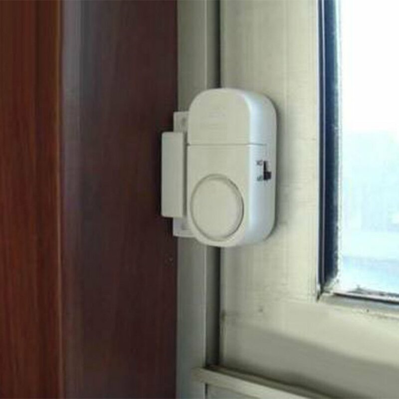 نظام أمن الأبواب والنوافذ المنزلية اللاسلكية ، إنذار ضد السرقة دخول ، أجهزة استشعار مغناطيسية مستقلة وخفيفة الوزن ومستقلة