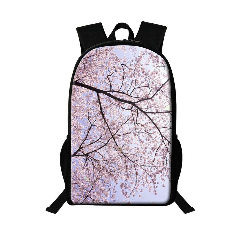 حقيبة ظهر نسائية على شكل أزهار الكرز ، حقائب مدرسية يومية للفتيات ، حقيبة ظهر نسائية أنيقة للسفر ، سعة كبيرة