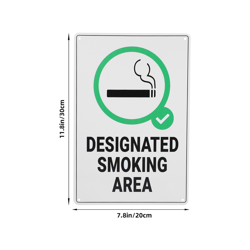 لوحة جدارية لمنطقة التدخين ، لافتات معلقة إبداعية ، مؤشر حديد للمنزل