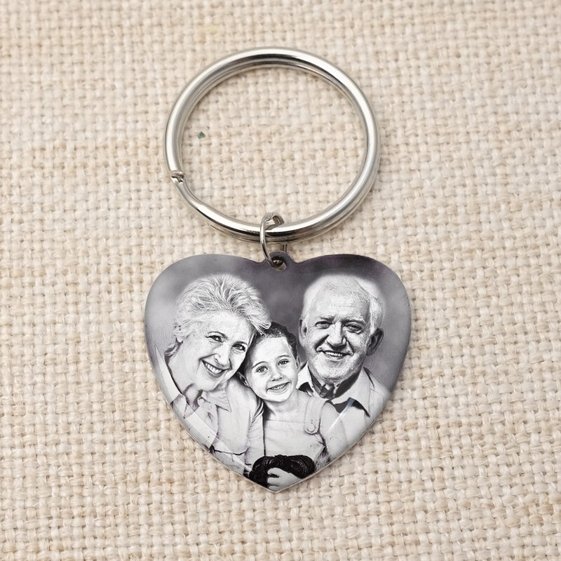 شخصية سلسلة مفاتيح صور تذكارية المفاتيح الربط صورة سلسلة مفاتيح هدية لأبي الجد للأبد في قلبي مفتاح سلسلة