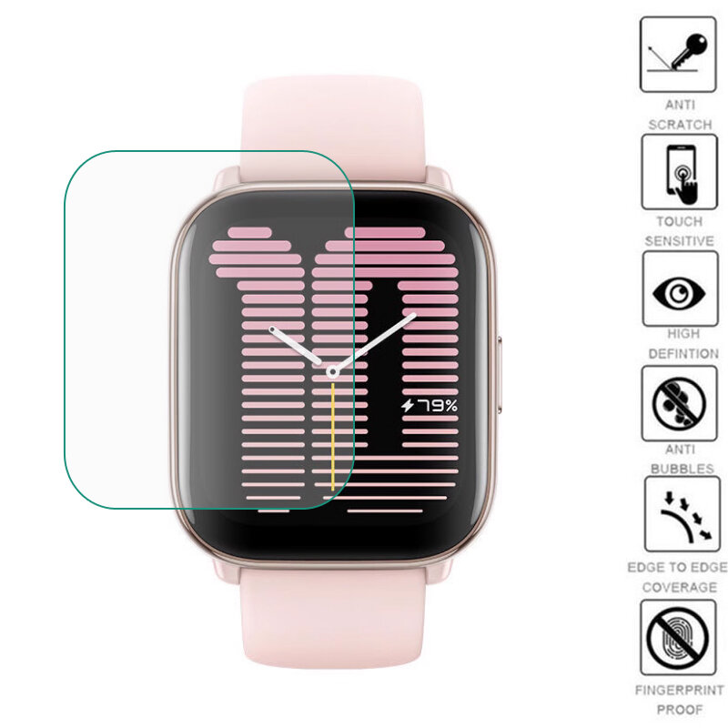 تي بي يو لينة Smartwatch واقية غطاء الفيلم ، شاشة LCD حامي الشاشة ، اكسسوارات الساعات الذكية ، يصلح ل Amazfit نشط ، 5 قطعة