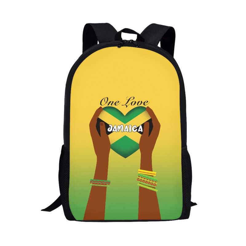 حقيبة مدرسية تحمل العلم الجامايكي للأطفال ، حقيبة ظهر مطبوعة ، حقيبة كتف ، سعة كبيرة ، حقيبة مدرسية للأولاد والبنات ، حقائب عصرية