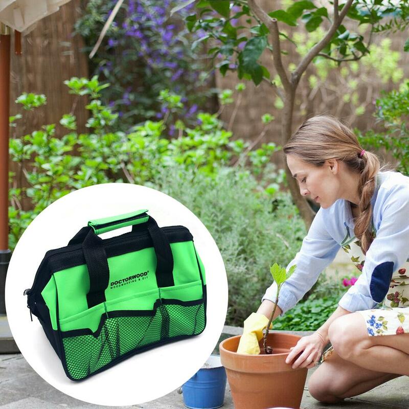 أدوات متعددة الوظائف حقيبة حديقة أداة التخزين المنظم حديقة كبيرة قماش جيوب لتقوم بها بنفسك عدة بستاني اختيار الملحقات