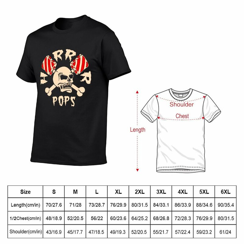 جديد horrorpop أفضل المفضلة شعار الفرقة تي شيرت قمصان جرافيك تيز الحيوان طباعة قميص للبنين رجل الجرافيك تي شيرت