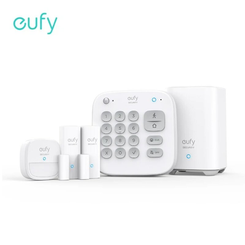 Eufy الأمن 5 قطع المنزل الذكي مجموعة محس حركة نظام الأمن مع 2 أجهزة استشعار مضادة للسرقة