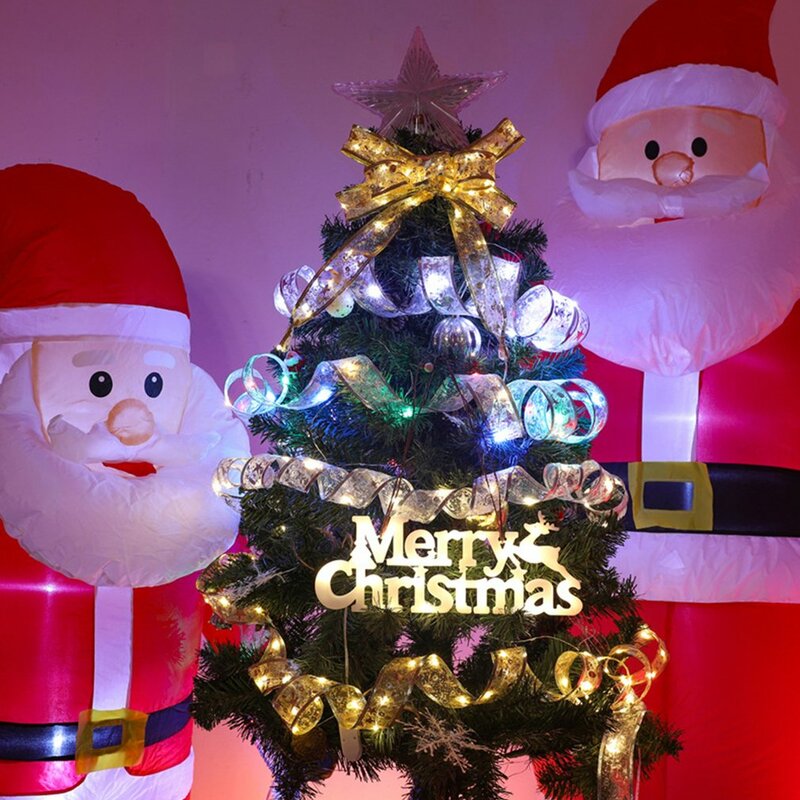 2 متر عيد الميلاد الشريط الجنية ضوء سلسلة أضواء جارلاند شريط LED شجرة عيد ميلاد مزخرفة لقضاء عطلة الزفاف أسلاك إضاءة للأماكن الخارجية