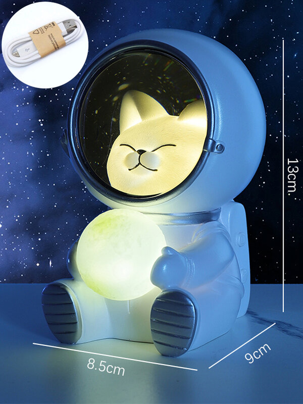 USB رائد الفضاء ليلة ضوء تهمة LED غالاكسي الجارديان الحيوانات الأليفة رائد الفضاء USB ليلة ضوء غرفة نوم الديكور ستار الاطفال هدية عيد