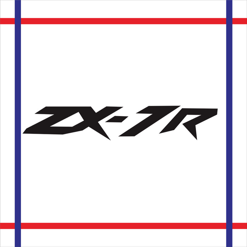 ملصقات عاكسة للدراجات النارية ، الشارات ل هدية خوذة ، خزان وسادة الديكور ، اكسسوارات الشعار ، كاواساكي ZX7R ، ZX-7R ، 2 قطعة