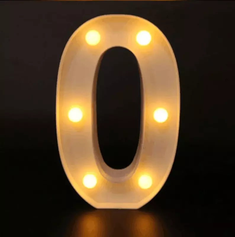 LED مضيئة الديكور مصباح الرقمية ينطبق على زفاف الأسرة ، عيد ميلاد ، حفلة عيد الميلاد والديكور عطلة