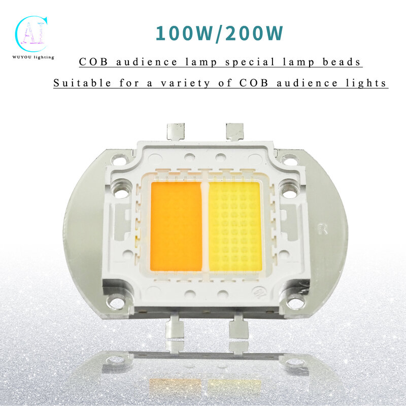 سطوع عالية LED الخرز رقاقة 100 واط 200 واط LED COB رقاقة الباردة الدافئة الأبيض عالية الجودة ل 2x100 واط المتفرج ضوء المرحلة الأضواء
