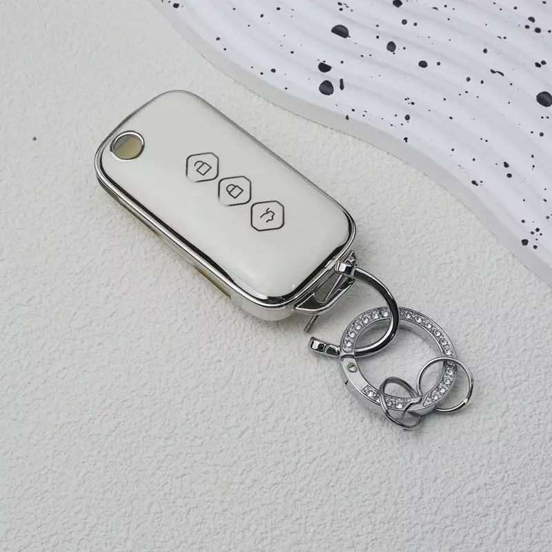 غلاف مفتاح سيارة قابل للطي لشيفروليه أفيو ، حامل مفاتيح ، جهاز تحكم عن بعد ، ملحقات مفاتيح ، غطاء صدفة ، 3 زجاجات ، من TPU