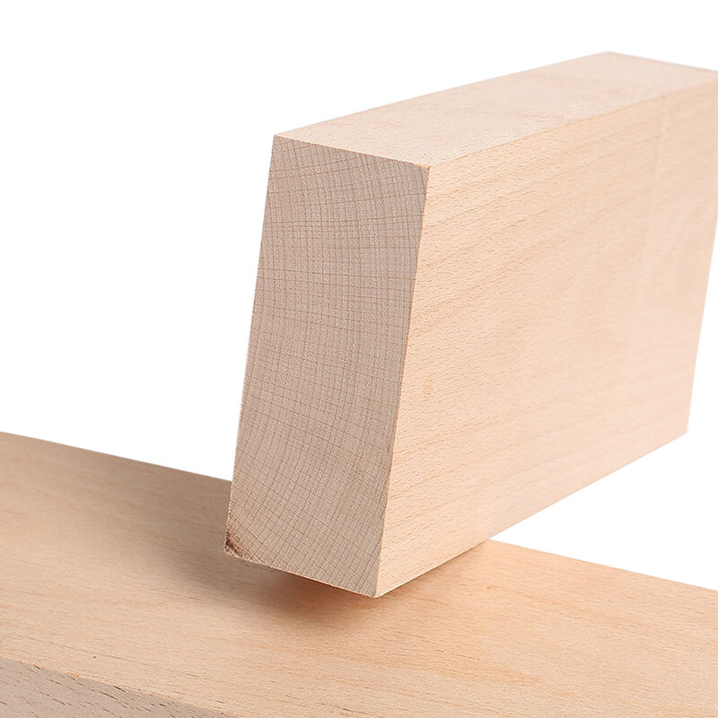 1PCS Carving Wood Blocks East Europe Beech Wood Block Strip Panel For DIY Handcraft Material Woodwork Craft Carving Wood