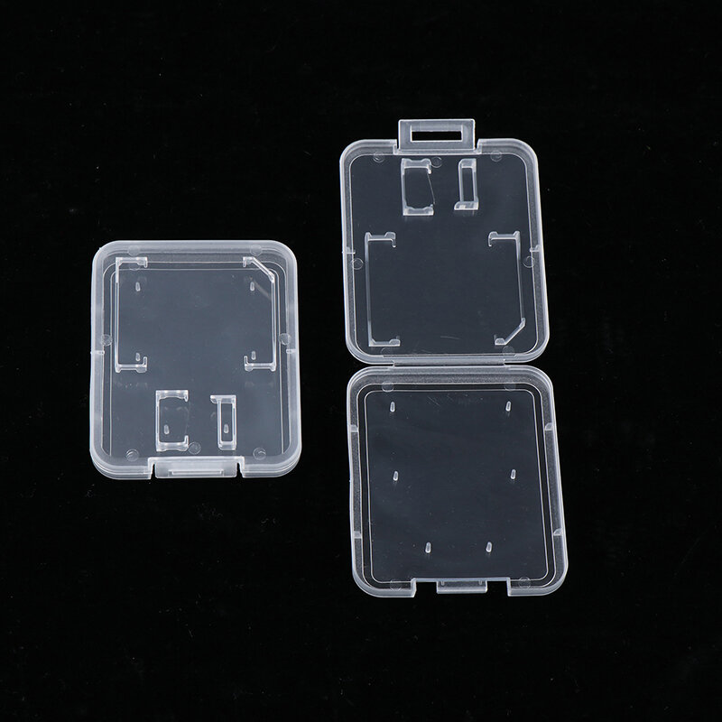10 قطعة SD بطاقة الذاكرة صندوق تخزين البلاستيك الشفاف TF سيم بطاقة تخزين حامل SDHC MMC XD CF بطاقة الغطاء الواقي