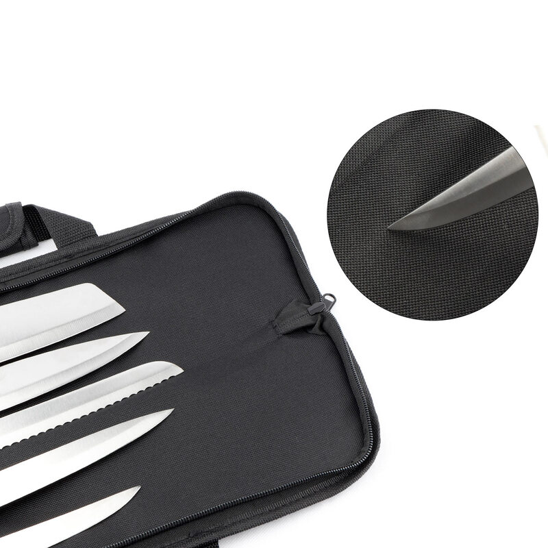 WESSLECO الشيف سكين حقيبة طوي حمل حقيبة المطبخ الطبخ تخزين سكين أداة الحقيبة