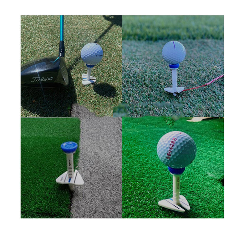 جولف مزدوجة المحملة جديد تنحى كرة جولف حامل البلاستيك جولف تيز اكسسوارات ل لاعب الغولف 4 اللون مع حزمة جولف الهدايا