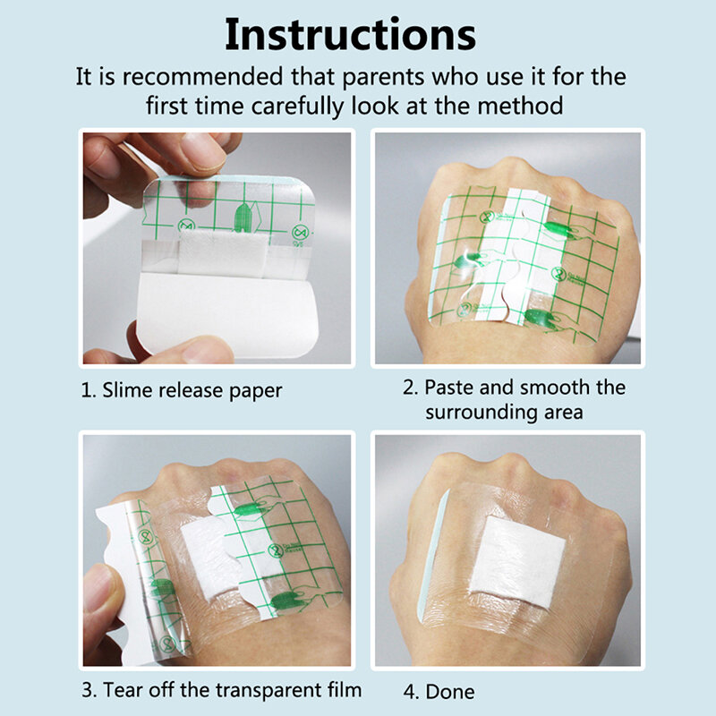 5 قطعة الجرح ملصق مقاوم للماء لاصق الجرح تثبيت الشريط الإسعافات الأولية