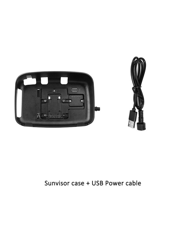 حافظة Sunvisor وكابل طاقة USB ، مناسب لنظام Maxca C5 Pro andro ، مشغل أبل ، شاشة دراجة نارية ، أصل المصنع