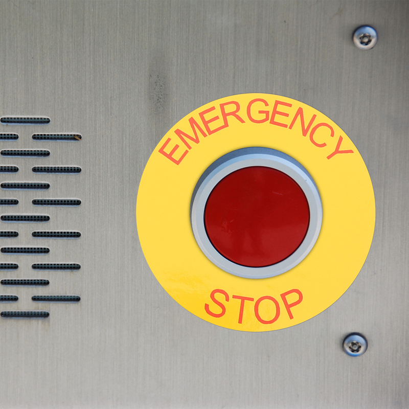 ملصقات لعلامات الأسلاك الكهربائية ، ملصقات لعلامات التوقف في حالات الطوارئ من كلوريد البولي فينيل ، 10