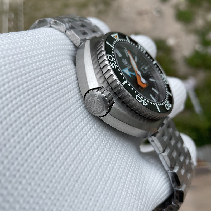 ساعة يد ميكانيكية أوتوماتيكية كبيرة SD1985 من متجر steelالغوص ساعة يد سيراميك NH35 حركة سويسرية مضيئة 1200 متر ساعة مقاومة للمياه
