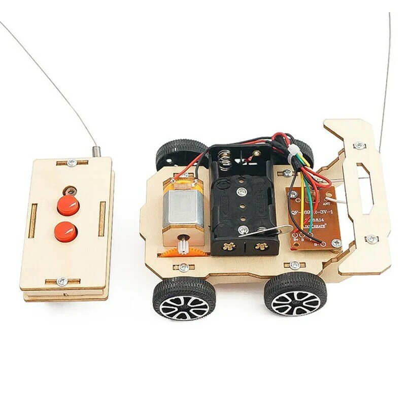 لتقوم بها بنفسك اللاسلكية عن بعد سيارة الجذعية اللعب التكنولوجيا العلوم التجريبية مجموعة أدوات تعلم ألعاب تعليمية خشبية اللغز للأطفال